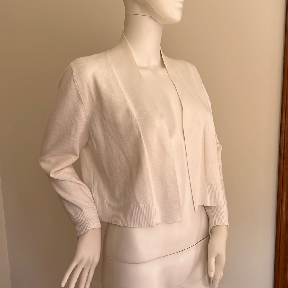 Women’s three-quarter sleeve Shrug sweater, size large, Calvin Klein